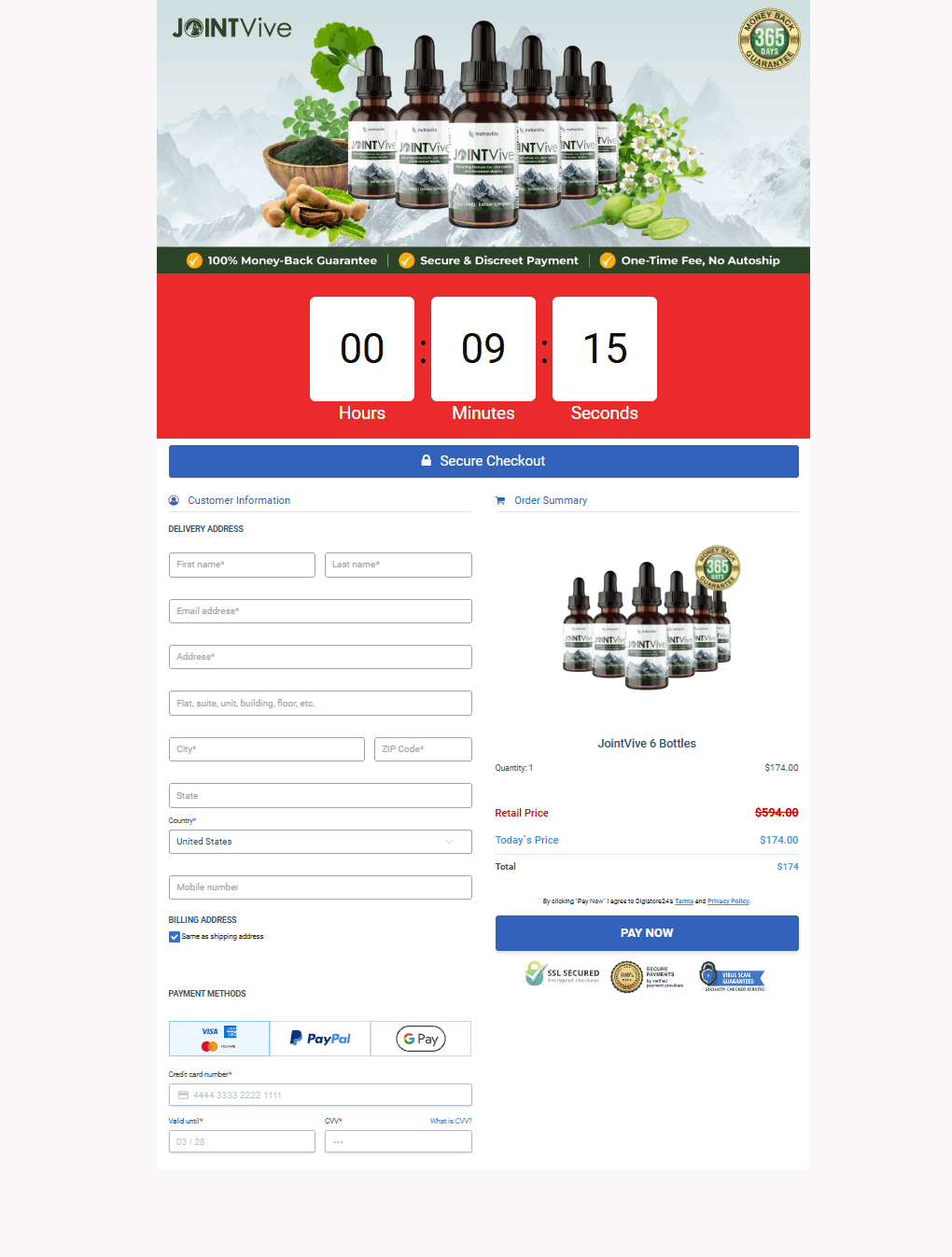 Jointvive -Checkout